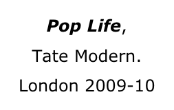 Pop Life, 
Tate Modern. London 2009-10