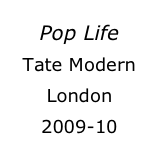 Pop Life 
Tate Modern London 
2009-10